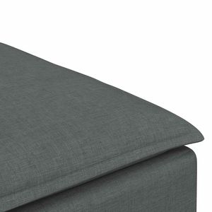 Canapé modulaire en tissu gris foncé 100% polyester 39,4x39,4x18,9 po, produit de la catégorie Tabourets et poufs - Product Image 6