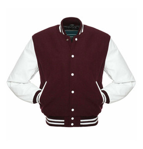 Customizable High Street Varsity Winter <b>Jacket</b> Stand Collar Green Body <b>White</b> Sleeves Patchwork Cartoon Design for <b>Men</b> Adults - Product Image 1