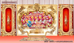 Marcos decorativos de FRP para eventos de boda, Panel decorativo de estilo de ventana FRP, marco de ventana de tendencias de escenario para escenario, conjunto de escenario de boda - Product Image 3