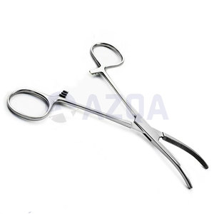 Pinzas de Pean Curvas con Bloqueo, Hemostato de Acero Inoxidable, Instrumento Quirúrgico Dental, Mordazas Dentadas, Bloqueo de Trinquete, Reutilizables, Aprobadas por la CE - Product Image 4