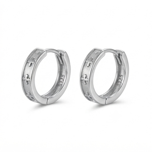 PENDIENTES DE PLATA CON DISEÑO SOPRISTICADO DIVYORO - Product Image 1