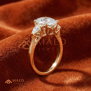 Bague en Moissanite Plaqué Or 14K Coupe Ovale, Bijou de Promesse Nuptiale pour Femme, Élégante pour le Quotidien, Cadeau USA - Product Image 2