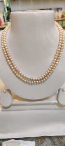 Collier de perles d'eau douce naturelles, bijoux en perles faits à la main, collier élégant et classique pour femmes, vente en gros - Product Image 4