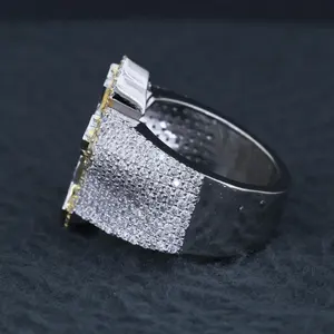 Anillo de Plata de Ley Chapado en Oro Rosa Sin Níquel de 3.5ct Hecho a Mano para Mujer, Diseño Audaz con Piedra de Moissanita, Regalo Perfecto - Product Image 3