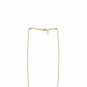 Collier chaîne minimaliste en or massif 18 carats – Bijoux classiques et simples pour femmes - Product Image 4