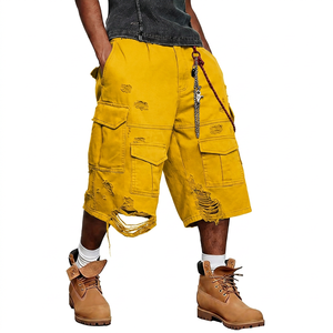 <b>Men's</b> <b>Camouflage</b> <b>Shorts</b> Style Street wear Canvas Mid Waist Loose Fit With Chain Detail - Product Image 4