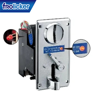 เครื่องรับเหรียญ FRO DC 12V 18-33 มม. เส้นผ่านศูนย์กลางเหรียญ 1.2-3 มม. ความหนา ไต้หวัน FRO-39 สีดำ+สีเทา เครื่องคัดเหรียญ - Product Image 1