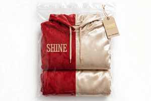 Conjunto de Sudadera con Capucha y Pantalones Deportivos Unisex, Color Rojo y Blanco, Bloques de Color, Forro Polar Invernal, Transpirable, 350 Gramos, Bolsillo con Cordón Bordado, Estilo Casual - Product Image 6