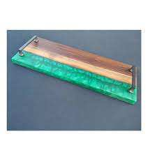 Modern Zen-Inspired Thuja Ink-Style Dry <b>Tea</b> <b>Tray</b> Simple Multi-Functional Household Heat Insulation Pot Holder Resin Wood - Product Image 6