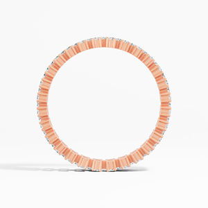 Anillo apilable de moissanita para mujer al por mayor, 0.65 ctw D-E VVS VS, oro macizo de 10K-18K, chapado en rodio, engaste de garras, certificado por terceros - Product Image 3