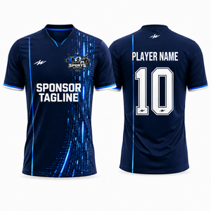 Custom Men <b>Soccer</b> Jersey Polyester Interlock Fabric Full Sublimation Printing Quick Dry Breathable Teamwear Custom Logo - Product Image 1