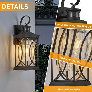 LED <b>Sensor</b> <b>Lights</b> <b>Wall</b> Mount <b>Dusk</b> <b>to</b> <b>Dawn</b> <b>Outdoor</b> Porch <b>Light</b> Anti Rust Waterproof Exterior Fixture - Product Image 5