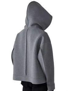 Precio de fábrica: Sudaderas con capucha de algodón grueso, extragrandes, con cremallera, estilo hip hop de invierno, personalizadas, con capucha tipo sombrero de mago, cortas y de corte holgado. Fabricantes. - Product Image 5