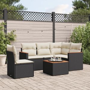 Ensemble de canapés de jardin noirs - Product Image 1