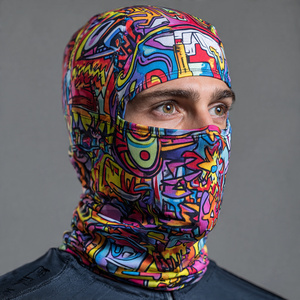 100% Polyester Balaclava Outdoor Cycling <b>Skiing</b> & Motorcycle Use Balaclava Breathable Full Face Outdoor Sublimation Balaclavas - Product Image 5