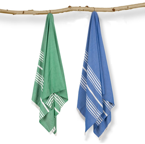 Serviettes de plage haut de gamme 250 GSM, super douces et absorbantes, serviettes de piscine personnalisées pour hôtels, fabricant OEM en gros - Product Image 2