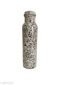 Botella de agua de cobre con diseño único y estampado, ideal para el uso diario de niñas, compra directa del proveedor indio. - Product Image 1