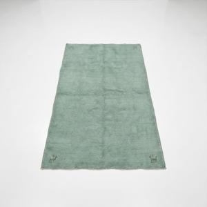 Tapis d'intérieur en laine noué à la main de qualité supérieure, doux, vert sauge, motif floral classique, pour la décoration de la maison - Product Image 1
