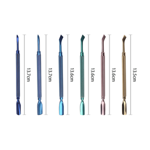 Kit d'outils repousse-cuticules double embout en acier inoxydable 130 mm pour manucure et soin des cuticules, avec deux têtes, conception réutilisable - Product Image 5