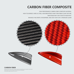 Couverture d'antenne de toit en fibre de carbone véritable rouge, compatible avec <span class=keywords><strong>BMW</strong></span> E82 E46 <span class=keywords><strong>E90</strong></span> E92 M3 - Product Image 6