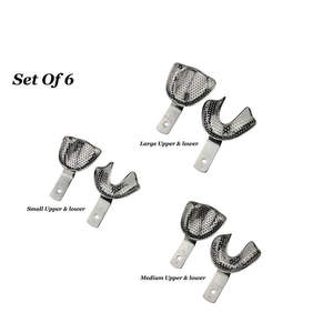 Bandejas de Impresión Dental de Acero Inoxidable Premium, Herramientas Dentales Autoclavables Profesionales - Product Image 4