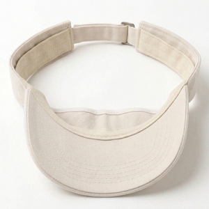Visière de sport structurée personnalisée en sergé 100% coton, visière incurvée, boucle métallique réglable, broderie 3D, devant uni, OEM - Product Image 4