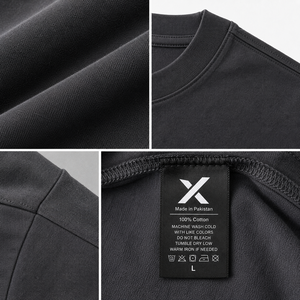 เสื้อยืดคอกลมทรงโอเวอร์ไซส์ แบรนด์ X Sports City รุ่นคลาสสิคสำหรับผู้หญิง ผ้าเจอร์ซีย์คอตตอน 100% สวมใส่สบาย มีหลายสีให้เลือก - Product Image 4