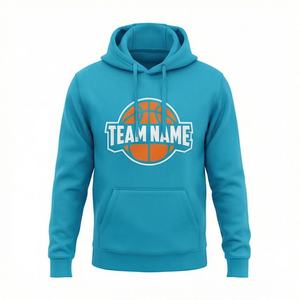 เสื้อฮู้ดผ้าฝ้ายผสมโพลีเอสเตอร์ สไตล์สตรีทแวร์ สีพื้น รับทำโลโก้ สีตามสั่ง ขายส่ง ราคาโรงงาน เสื้อกันหนาวแบบสวมหัว - Product Image 1