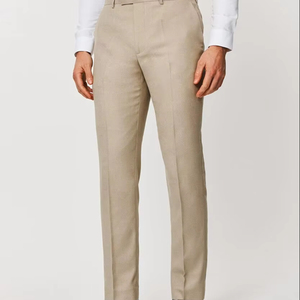 Pantalones de vestir de lujo accesibles de corte recto, estilo coreano hecho a mano, colección primavera, británicos, de cintura alta y corte ajustado con dobladillo largo. - Product Image 1