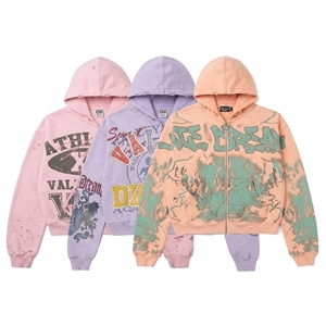 bapehoodies custom <b>Zipper</b> <b>Hoodie</b> Unisex Winter Eco-Friendly Polyester/Cotton Acid Wash Custom Logo Streetwear Vintage <b>Hoodie</b> - Product Image 2