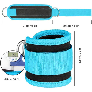 Adjustable Elastic Neoprene <b>Ankle</b> Brace Customizable Hip Leg Workout Strap Weight Lifting Body Building Fitness <b>Support</b> Cuffs - Product Image 3