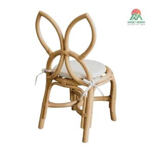 Juego de muebles infantiles de ratán Nhat Minh con diseño de orejas de conejo, respaldo inclinado, ecológico, apto para uso en interiores. - Product Image 2
