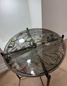 Mesa de Centro de Resina Epoxi con Flores Secas Preservadas - Product Image 3