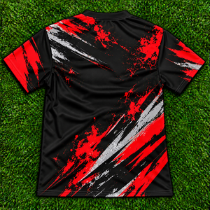 Men's Short Sleeve T-Shirt <b>Black</b> <b>Red</b> Gym Fitness Bodybuilder Print Sublimation O-Neck Tee - Product Image 4