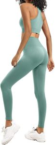 Women <b>Tummy</b> <b>Control</b> Workout <b>Leggings</b> with Matching High Support Sports Bra Stretchable <b>Gym</b> Running Fitness Activewear Set - Product Image 3