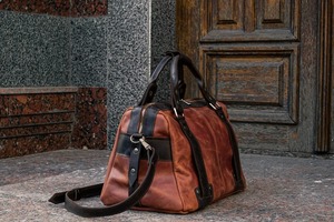 Sac de voyage en cuir pleine fleur vintage, sac de week-end pour homme et femme, grande capacité, léger, portable, bagage direct usine - Product Image 4