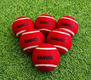GANVOX Red <b>Cricket</b> Balls Nonwoven Felt Durable Seamless Sport <b>Equipment</b> for <b>Cricket</b> Practice - Product Image 1