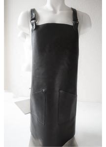 Tablier de cuisine personnalisé avec sangle réglable en cuir Crazy Horse pour le travail polyvalent, tabliers de chef - Product Image 3