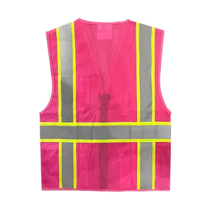 Chalecos de Seguridad de Alta Visibilidad sin Mangas con Cierre, Cintas Reflectantes para Construcción, con Logotipo Personalizado - Product Image 5
