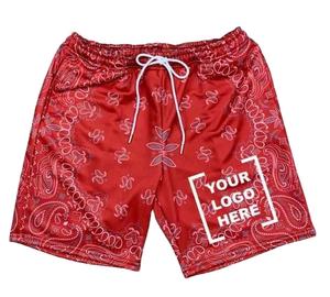 Shorts de bain et de surf personnalisables en gros, séchage rapide, antibactériens, écologiques, imperméables, avec cordon de serrage, pour hommes, vêtements de plage - Product Image 2