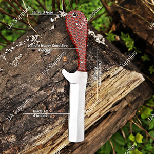 มีดคาวบอยลายรังผึ้งหลากสีสัน ปรับแต่งได้ตามต้องการ รองรับ OEM/ODM ผลิตจากสแตนเลส ราคาขายส่ง MOQ ต่ำ - Product Image 2