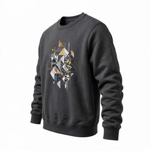 Sweat-shirt col rond en molleton épais à prix abordable, impression graphique personnalisée, streetwear, pull-over homme, vêtements d'hiver - Product Image 3