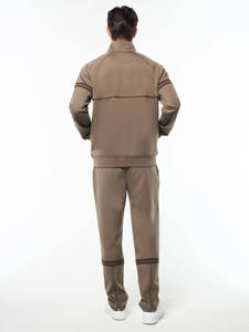 Custom <b>Jogger</b> Set <b>Men</b> Tracksuit Set <b>Slim</b> <b>Fit</b> Zipper Two Piece <b>Men</b> Sports Zipper Stand Collar Casual Breathable Polyester Cotton - Product Image 5