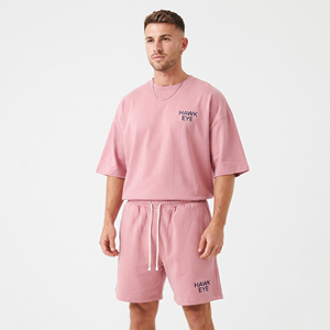 Conjunto de Dos Piezas para Hombre, Pantalones Cortos Deportivos, Camiseta sin Mangas con Borde Crudo y Lavado Ácido, Conjunto de Pantalones Cortos de Algodón para Hombre - Product Image 6