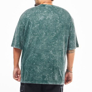 T-shirt Premium Fashion Acid Wash en coton respirant et coupe décontractée pour le streetwear quotidien - Product Image 3