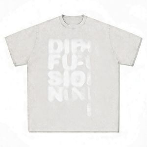 T-shirt personnalisé délavé style vintage, imprimé par pulvérisation, streetwear, coupe oversize, 100% polyester, unisexe, décontracté, été, respirant, col rond, Lebond, ample - Product Image 5