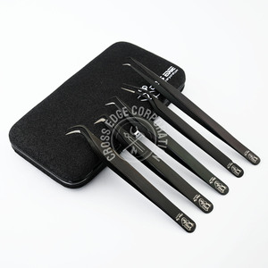 Shining Plasma Stainless Steel 90 Degree Volume Lash Tweezers Precision Hook Tip for Lash Artists - Product Image 1