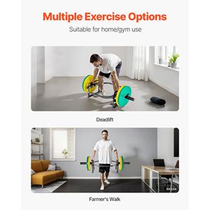 Barres de musculation de 2 pouces, capacité 500 LBS, équipement d'entraînement de force pour la musculation à domicile, barre trapèze, barre hexagonale, série de barres de musculation - Product Image 2