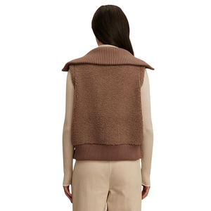 Chaleco de Mujer de Forro Polar Sherpa sin Mangas, Ligero, con Cremallera Frontal, Suave, Cálido, Informal, para Otoño e Invierno - Product Image 4