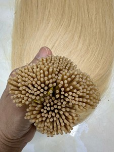 Vente en gros de cheveux humains Kératine Itips Vendeur Ombre Noir Blond 100% Raw Virgin I Tip Extensions de cheveux naturels Cabello - Product Image 2